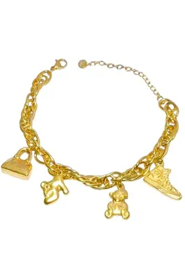 Bracelet breloque ours Or