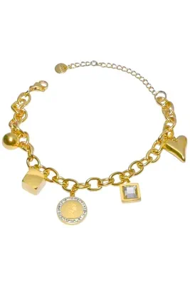 Bracelet breloque reine Or