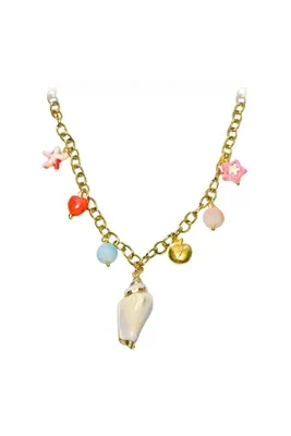Collier breloque coquillage Or