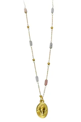 Collier flamme olympique Or