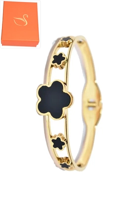 Coffret cadeaux jonc fleur Or