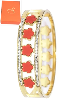 Coffret cadeaux jonc fleur Or F46CF6 