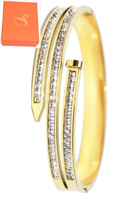 Coffret cadeaux jonc bracelet Or