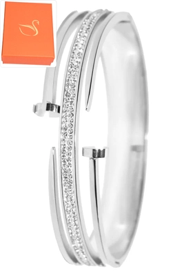 Coffret cadeaux jonc bracelet Argent