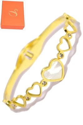 Coffret cadeaux jonc coeur Or F1B801 