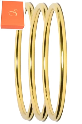 Coffret cadeaux jonc trio Or