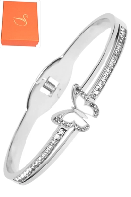 Coffret cadeaux jonc papillon Argent