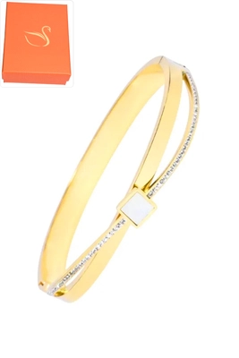 Coffret cadeaux jonc infini Or F7CB7A 
