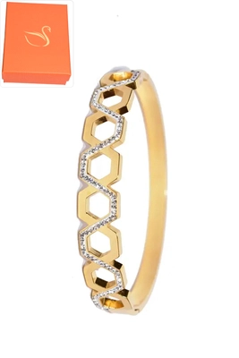Coffret cadeaux jonc bracelet Or