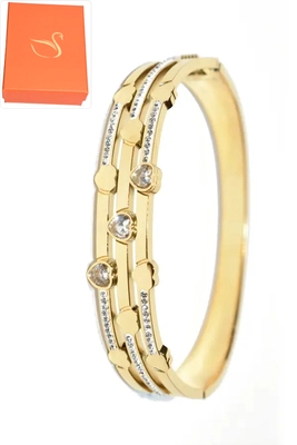 Coffret cadeaux jonc coeur Or