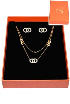 Coffret infini parure bijoux collection hervé aliex Or