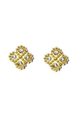Boucle-d-oreille fleur Or