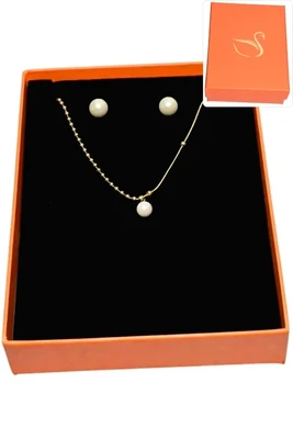 Coffret perle  parure bijoux collection hervé aliex Or