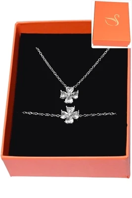 Coffret tréfle parure bijoux collection hervé aliex Or