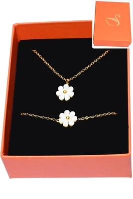 Coffret fleur bijoux collection hervé aliex Or