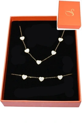 Coffret Coeur parure bijoux collection hervé aliex Or