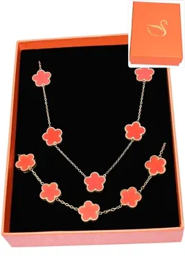 Coffret fleur parure bijoux collection hervé aliex Or