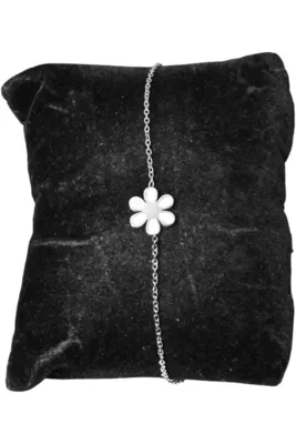 Bracelet fleur Argent