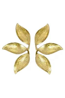 Boucle-d-oreille fleur Or