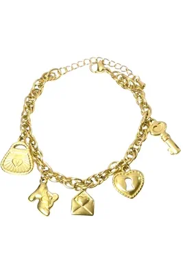 Bracelet breloque Or