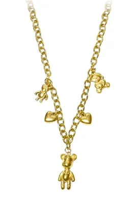 Collier breloque ours Or