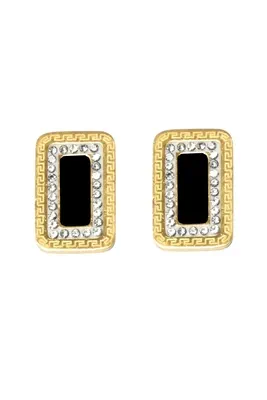 Boucle-d-oreille carreau Or