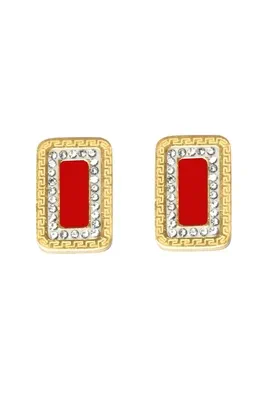 Boucle-d-oreille carreau Or