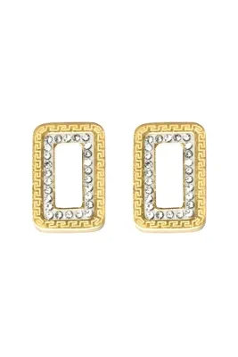 Boucle-d-oreille carreau Or