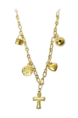 Collier breloque croix Or