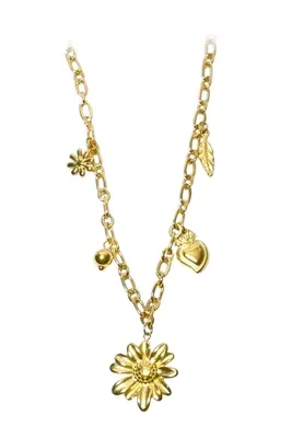 Collier breloque fleur Or