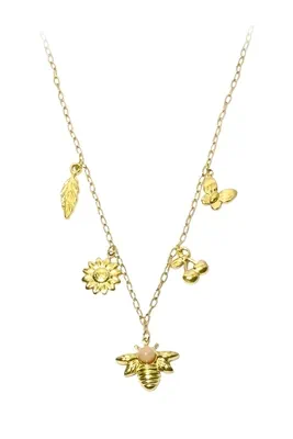 Collier breloque abeille Or