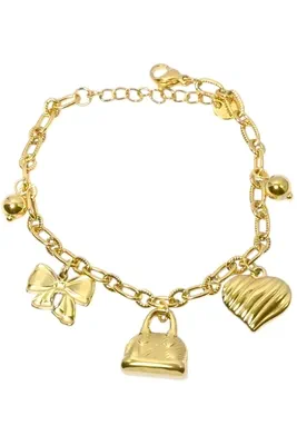 Bracelet breloque Or