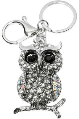 porte-cle hibou Argent