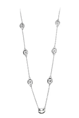Collier graine de café Argent