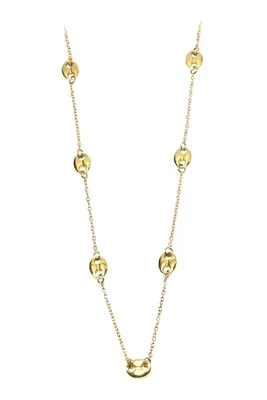 Collier graine de café Or