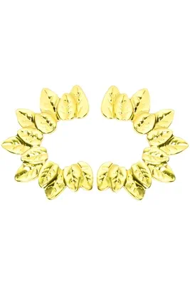 Boucle-d-oreille fleuille Or