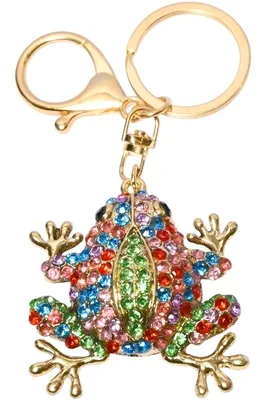 porte-cle grenouille Or
