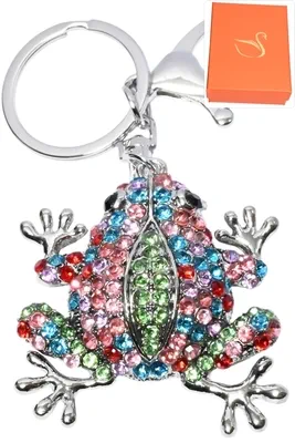 porte-cle coffret cadeaux grenouille Argent