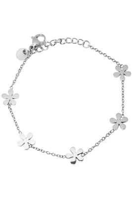 Bracelet fleur Argent