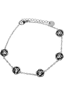 Bracelet fleur Argent