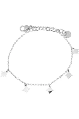 Bracelet breloque étoile Argent
