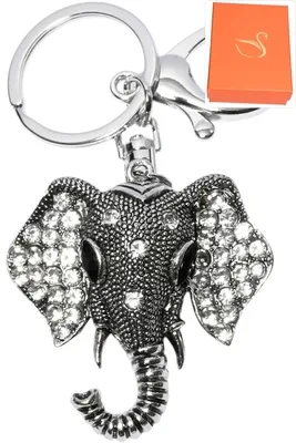 porte-cle coffret cadeaux éléphant Argent