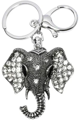 porte-cle éléphant Argent