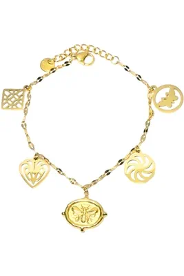 Bracelet breloque abeille Or