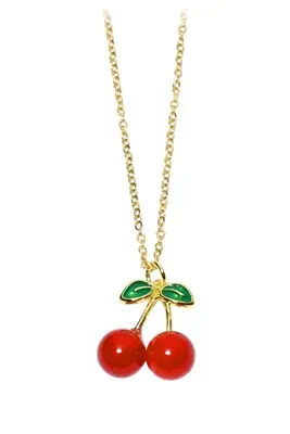 Pendentif cerise Or