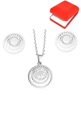 Coffret rouge cadeaux arbre de la vie Argent
