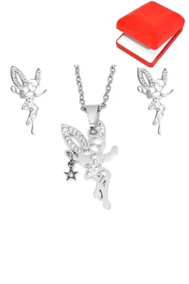 Coffret rouge cadeaux fée Argent