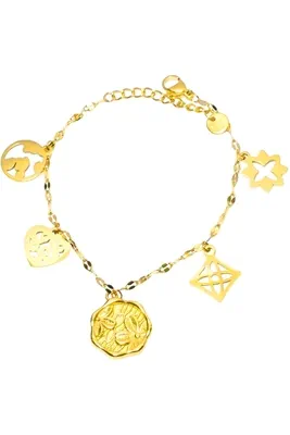 Bracelet breloque Or