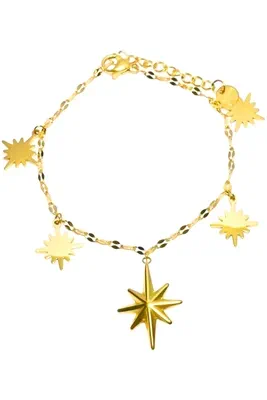 Bracelet breloque étoile Or