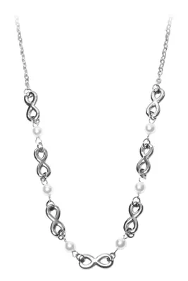Collier infini perle Argent
